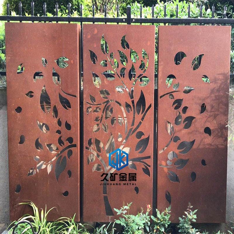 耐候鋼小景墻